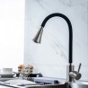Grifo de cocina caño flexible de silicona, direccionable y deformable, giratorio 360º