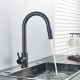 Grifo de cocina con ducha extraible con surtidor multifuncional