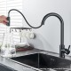 Grifo de cocina con ducha extraible con surtidor multifuncional