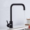 Grifo de cocina moderno redondo curvado con rotación 360º