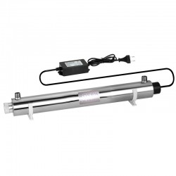 6 GPM 25W Esterilizador ultravioleta UV desinfección agua de acero inoxidable 304 ROTEK