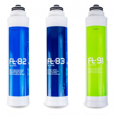 Cartuchos de Recambio de Filtros FT line 3 de Green Filter