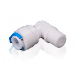 Conector rápido codo rosca 1/8" macho a tubo 1/4"