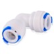 Conector rápido codo tubo 1/4" a tubo 1/4"