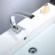 Grifo lavabo moderno tipo nórdico con lineas curvas monomando