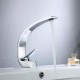 Grifo lavabo moderno tipo nórdico con lineas curvas monomando
