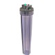 Filtro de agua doble con conexión 3/4" de 20" de largo, 2 cartuchos de sedimentos de 5 y 20 micras