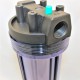 Filtro de agua doble con conexión 3/4" de 20" de largo, 2 cartuchos de sedimentos de 5 y 20 micras