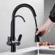 Grifo Osmosis Inversa 3 vías, extraible, giratorio 360º lineas curvas