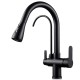 Grifo Osmosis Inversa 3 vías, extraible, giratorio 360º lineas curvas