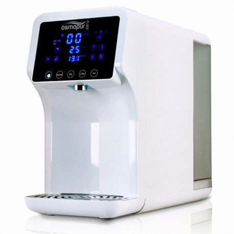 Dispensador de agua portatil de sobremesa con Osmosis Inversa sin instalación y bajo rechazo de agua