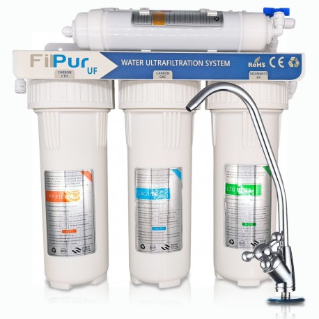 Sistema de Filtrado de agua para casa por Ultrafiltración UF sin rechazo de 5 etapas