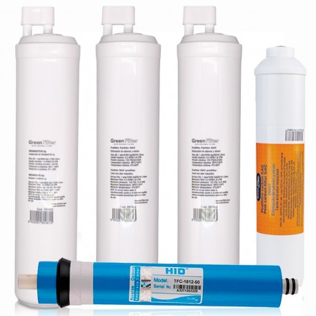 Recambio de Filtros con membrana Osmosis tipo CS - 1
