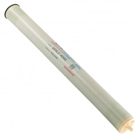 Membrana de ósmosis inversa BWLE-4040 de 4" x 40", 2600 GPD, desalinización de agua comercial, industrial y agrícola