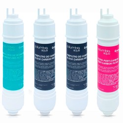 kit recambio cartuchos fuente de agua Columbia RO Osmosis Inversa