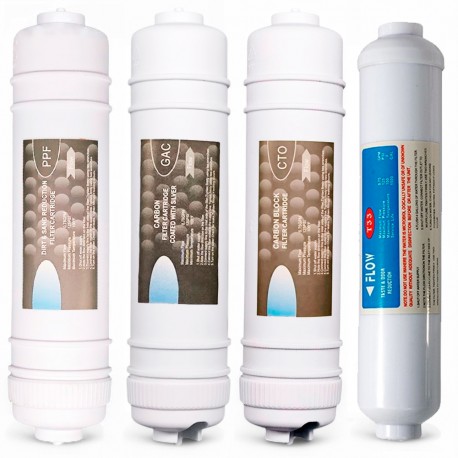 Recambio o Kit de Filtros para Osmosis Compacta "EN LÍNEA" Universal - 1