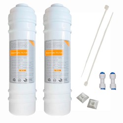 Pack 2 Filtros Externos Universales para Frigorífico Americano – Carbón Activo con Conexión Rápida