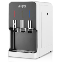 Fuente de agua de sobremesa FONPUR – Ósmosis inversa 5 etapas con agua fría, natural y caliente