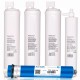 Kit 4 filtros recambio osmosis inversa green filter tipo CS con post filtro CS y membrana