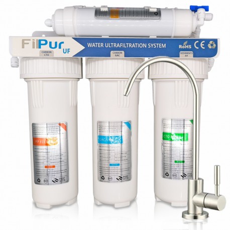 Sistema de Filtrado de agua para casa por Ultrafiltración UF sin rechazo de 5 etapas