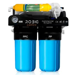 ROBIG Coffee 600GPD – Ósmosis Inversa Profesional con Mezclador y Remineralizador para Cafeteras Espresso