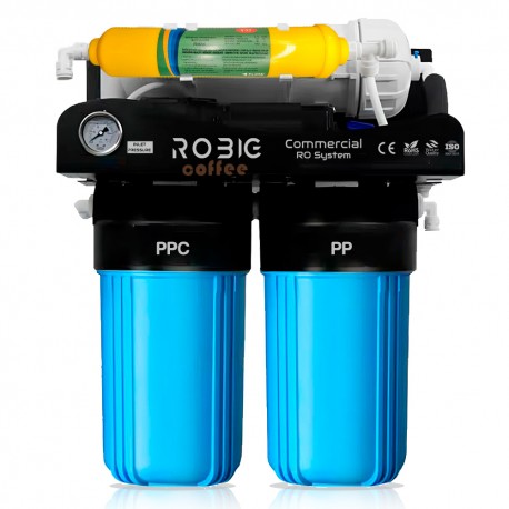 ROBIG Coffee 600GPD – Ósmosis Inversa Profesional con Mezclador y Remineralizador para Cafeteras Espresso