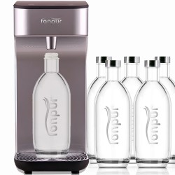 Sistema Agua KM Cero Hostelería | Dispensador Agua Fría + Filtro para Aguas Medias (60-150 mg/L) + Botellas Personalizadas