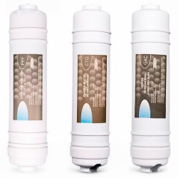 Kit de Recambio Oficial 3 Filtros para Sistemas de Ósmosis Inversa FONPUR - Conexión Rápida Espiga Tipo I