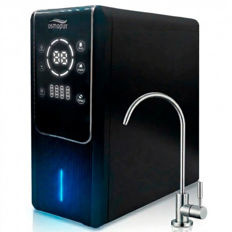 Ósmosis Inversa Compacta OSMOPUR 600 GPD Flujo Directo - Sistema Inteligente con TDS y Cartuchos Universales