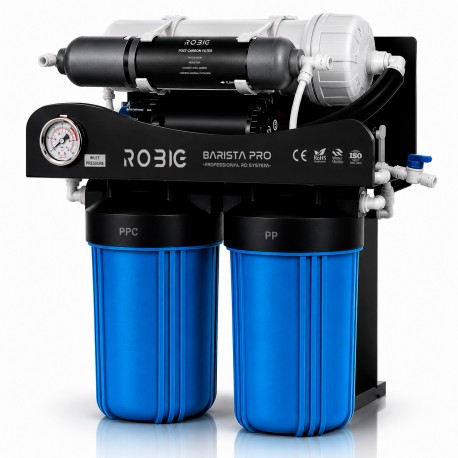 ROBIG Coffee 600GPD &ndash; &Oacute;smosis Inversa Profesional con Mezclador y Remineralizador para Cafeteras Espresso