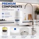 MAGIC PREMIUM Ósmosis Inversa Profesional 5 Etapas - Eficiencia 2:1 -Bomba Booster