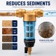 Filtro de agua de latón con malla inox para entrada general de agua autolimpiante