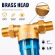 Filtro de agua de latón con malla inox para entrada general de agua autolimpiante