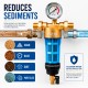 Filtro de agua con malla inox autolimpiante  para entrada general de agua - 1
