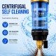 Pre Filtro de agua con manómetro de alto caudal y válvula de lavado centrífugo