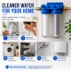 Filtro de agua doble con conexión 1", cartucho de sedimentos y carbón activo CTO