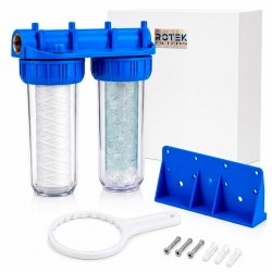 Filtro de Agua Doble Antical y Anticorrosión 1" (Sedimentos + Polifosfato)