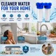 Filtro de agua doble con conexión 1", cartucho de sedimentos y carbón activo CTO