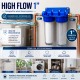 Filtro de agua doble con conexión 1", cartucho de sedimentos y carbón activo CTO