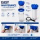 Filtro de agua doble con conexión 1", cartucho de sedimentos y carbón activo CTO