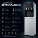 Fuente dispensador de agua con filtración FONPUR