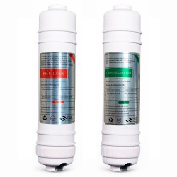 kit 2 filtros en linea recambio fuente fonpur filtración de conexión rápida espiga tipo I