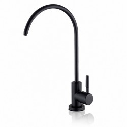 Grifo moderno negro mate para ósmosis inversa en acero inoxidable SUS304