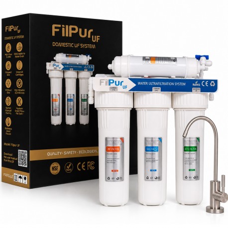 Sistema de Filtrado de agua para casa por Ultrafiltración UF sin rechazo de 5 etapas