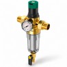 Prefiltro de Agua ROTEK PRESSURE con Regulador de Presión y Manómetro, Malla Inox 316 40 Micras