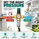 Prefiltro de Agua ROTEK PRESSURE con Regulador de Presión y Manómetro, Malla Inox 316 40 Micras