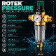 Prefiltro de Agua ROTEK PRESSURE con Regulador de Presión y Manómetro, Malla Inox 316 40 Micras