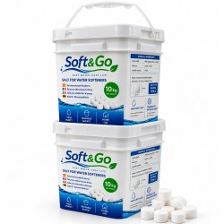 Sal para descalcificador Soft&Go 20 kg – 2 cubos de 10 kg apilables