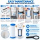 Filtro de agua autolavable Jumbo 10" ROTEK BACKWASH 50 – Contralavado manual, 4 vías y 50 micras