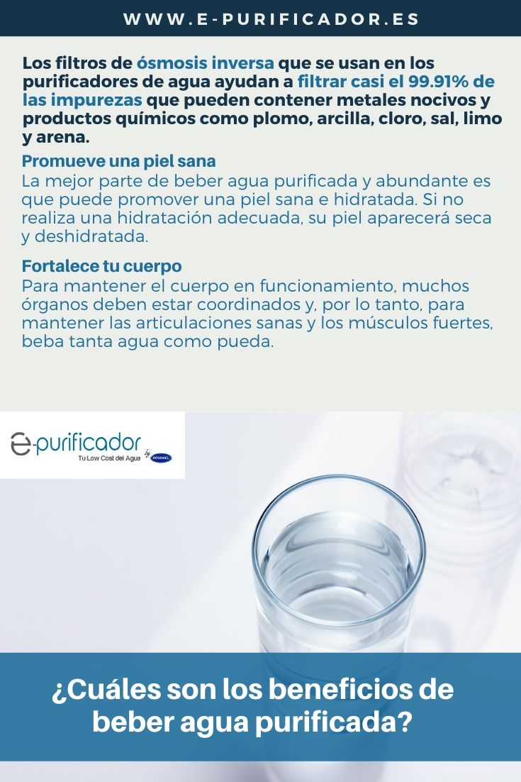 agua purificada